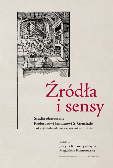 Book cover Źródła i sensy