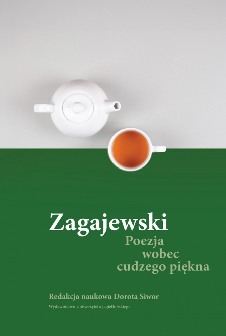 Book cover Zagajewski. Poezja wobec cudzego piękna