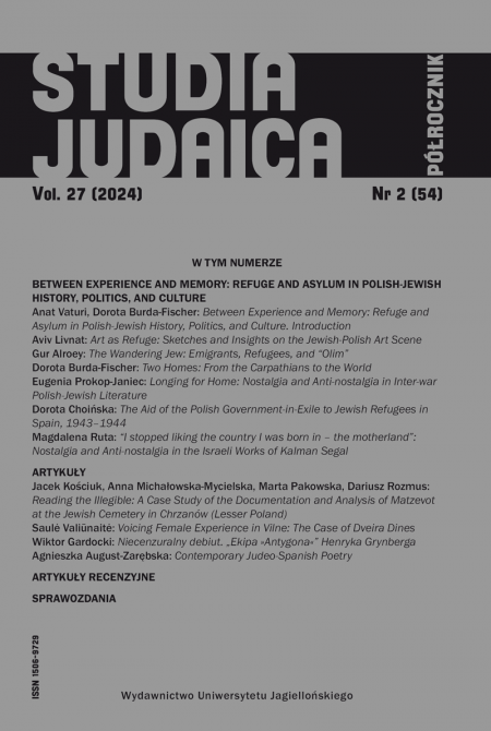 Okładka książki Studia Judaica 2 (54) 2024
