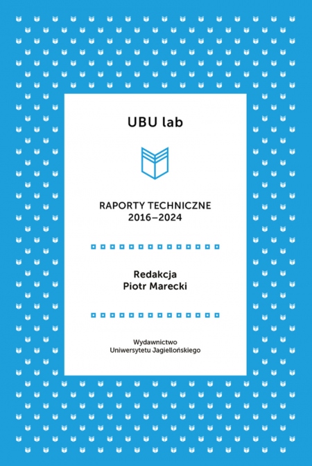 Okładka książki UBU lab. Raporty techniczne 2016-2024