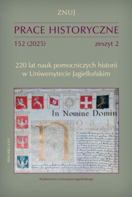 Okładka Prace Historyczne 152 (2) 2025