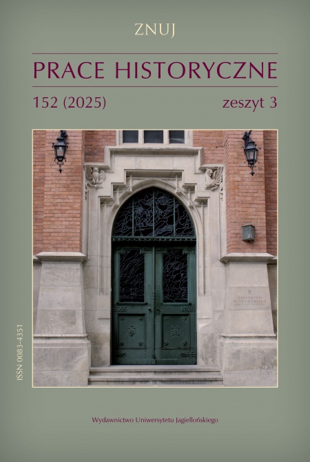 Okładka Prace Historyczne 152 (3) 2025