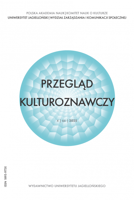 Okładka książki Przegląd Kulturoznawczy 2025 Numer 4 (66),  Po obrazach: rekonfiguracja studiów nad kulturą wizualną