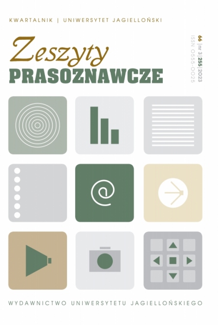 Journal cover Zeszyty Prasoznawcze