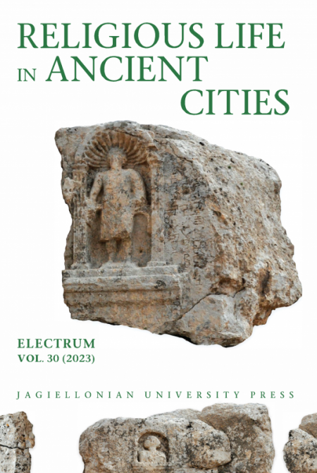 Book cover Religious Life in Ancient Cities. Electrum vol. 30