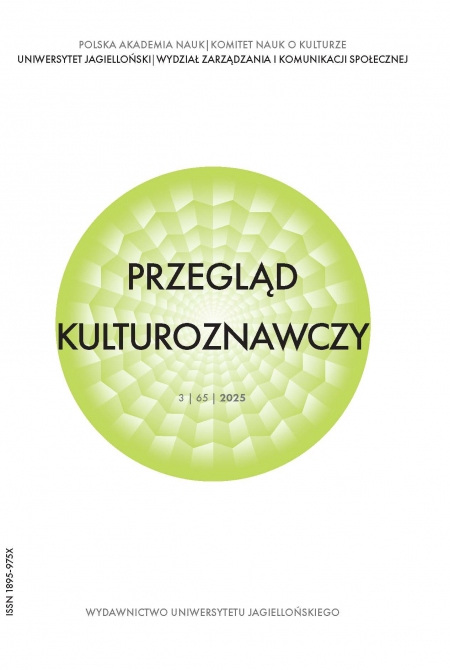 Book cover Przegląd Kulturoznawczy 2025 Numer 3 (65)