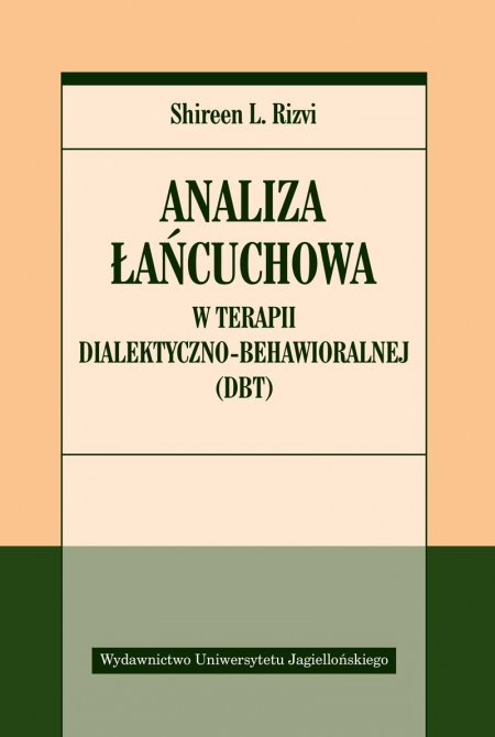 Okładka książka Analiza łańcuchowa w terapii dialektyczno-behawioralnej