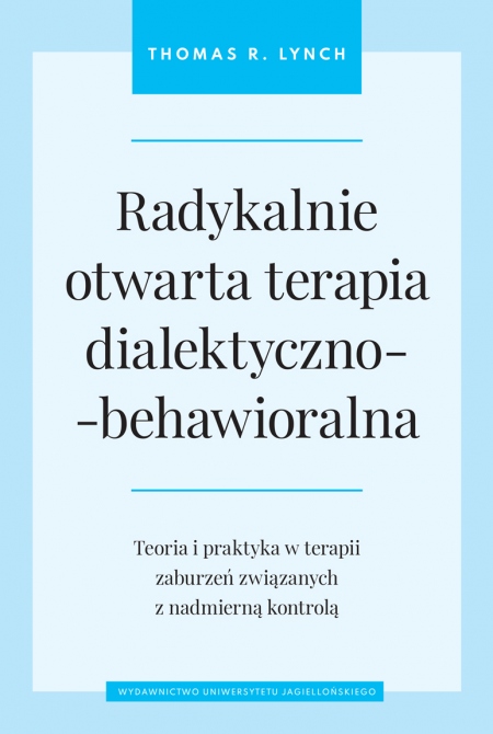 Book cover Radykalnie otwarta terapia dialektyczno-behawioralna