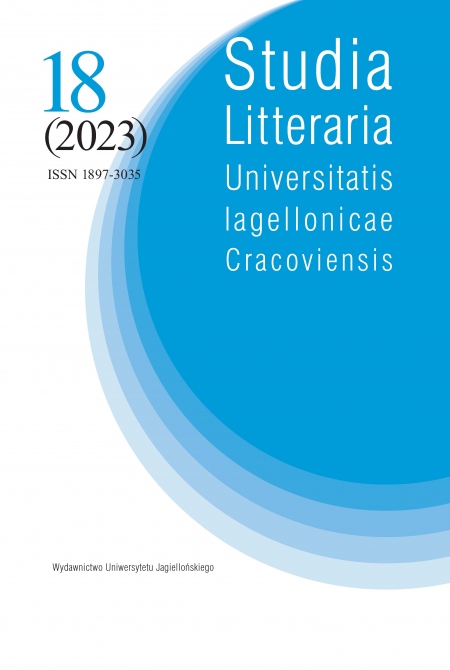 okładka książki Studia Litteraria Universitatis Iagellonicae Cracoviensis 18 (2023)