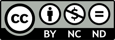 Creative Commons 4.0 BY-NC-ND License Icon