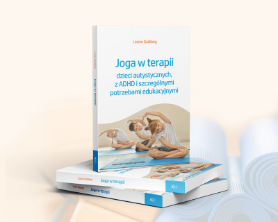 Okładka ksiązki Joga w terapii dzieci autystycznych, z ADHD i szczególnymi potrzebami edukacyjnymi